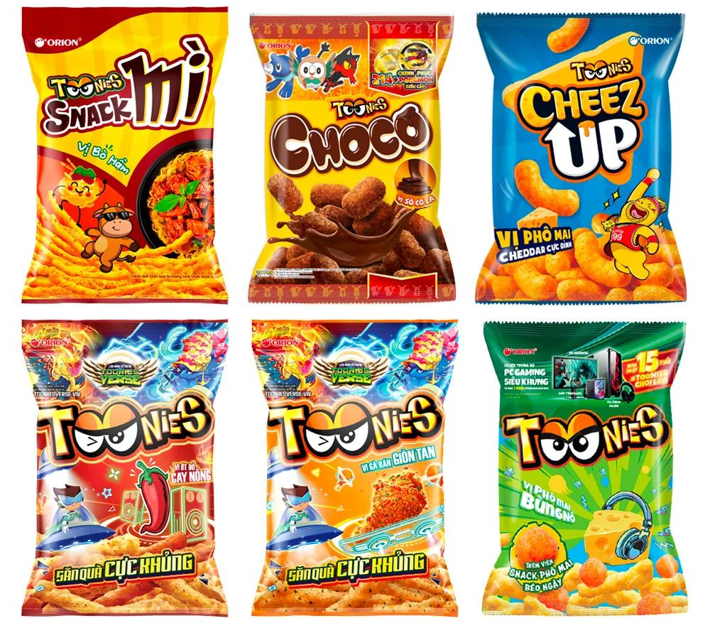 Bánh Snack Toonies Orion đủ vị gói nhỏ