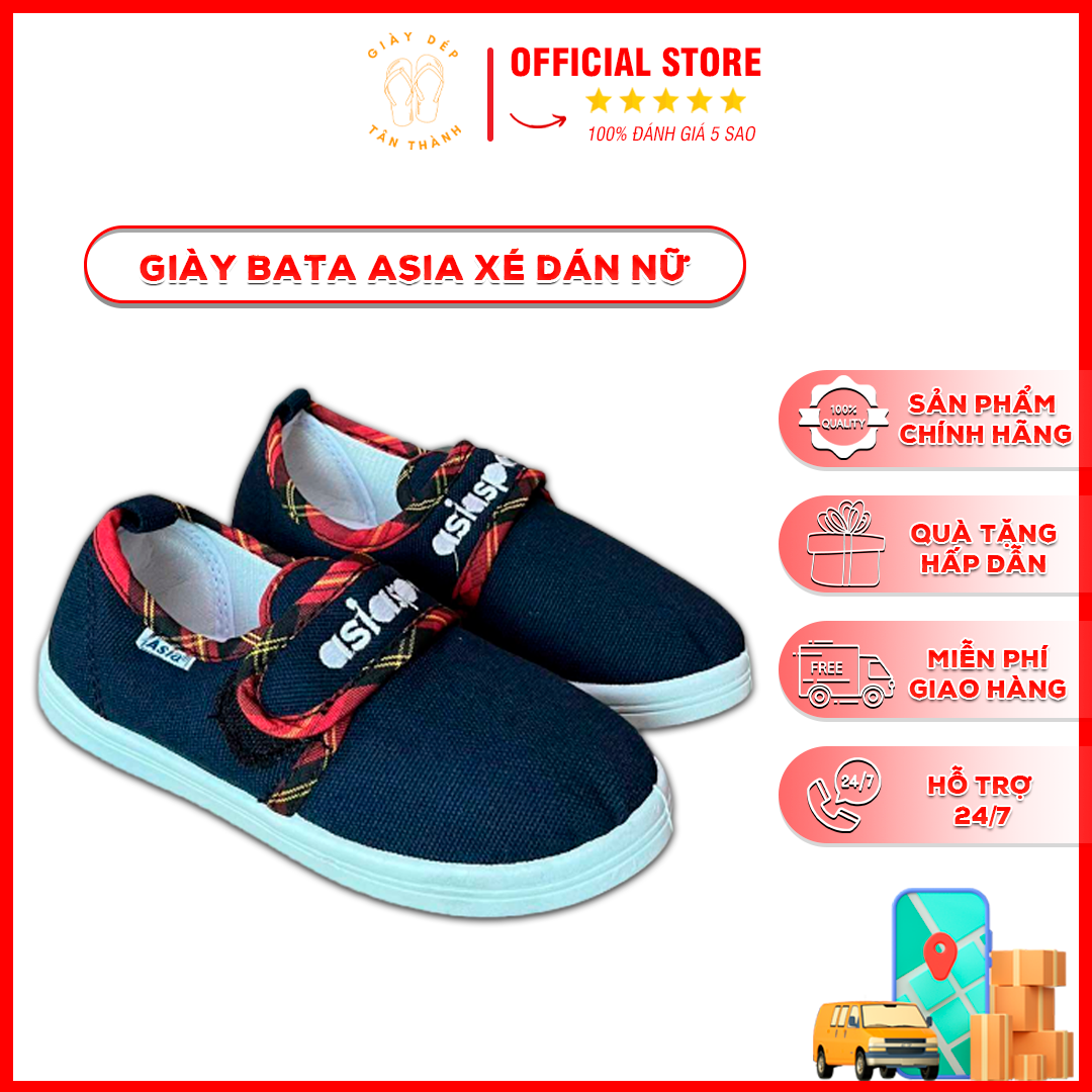 Giày dán nữ asia nhẹ bền . đi học , đi chơi , lao động thể thao