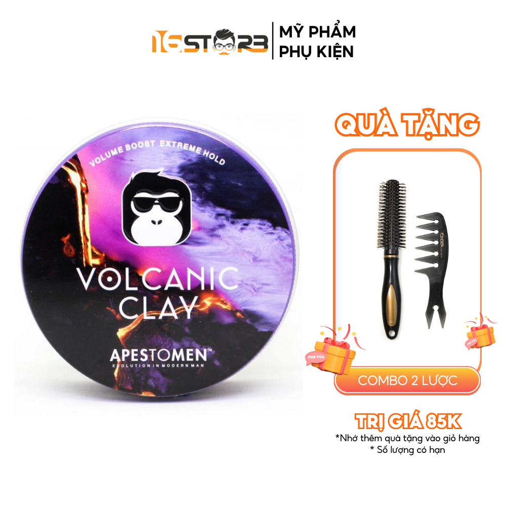 Sáp Vuốt Tóc Volcanic Clay Apestomen 80g - Nhập Khẩu Singapore