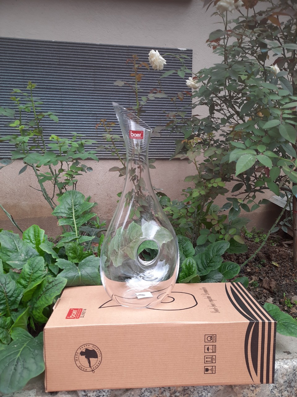 Decanter ốc sên thẳng - Bình thở vang dung tích 1200ml