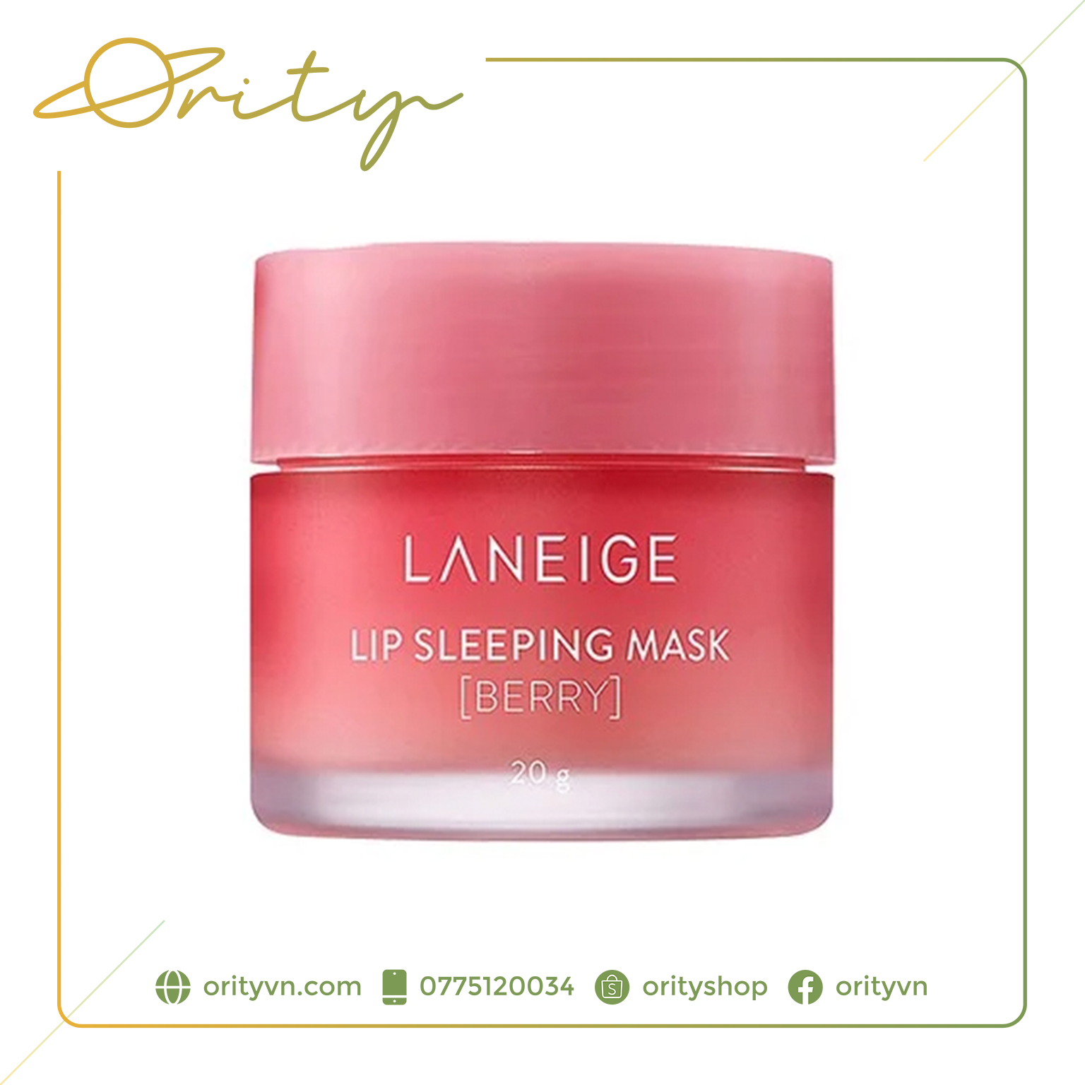 [Chính hãng] Mặt nạ ngủ cho môi Laneige Lip Sleeping Mask - 20g