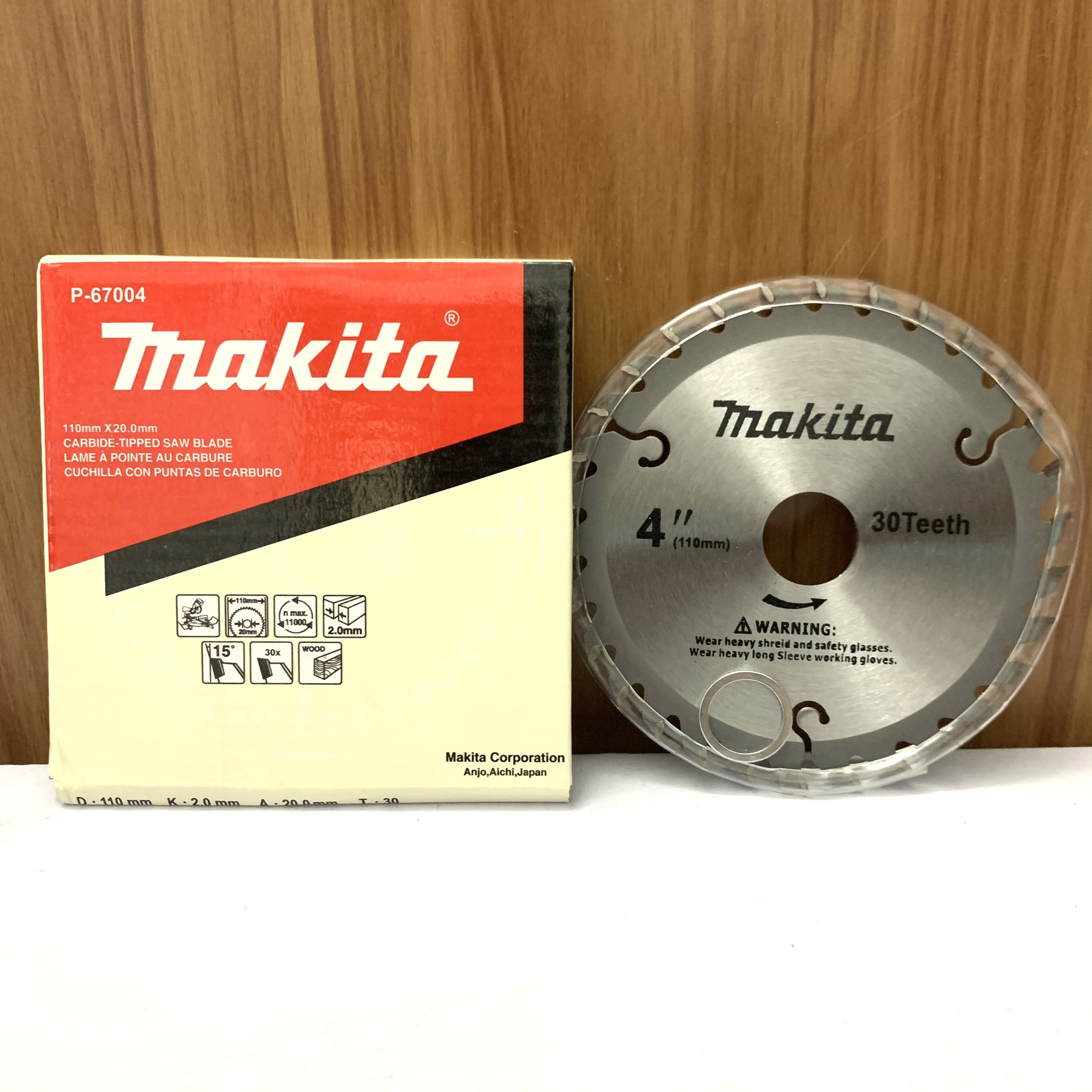 Lưỡi cắt gỗ Makita phi 110mm dùng cho máy mài cầm tay