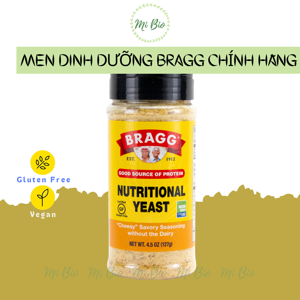 Men Dinh Dưỡng Nutritional Yeast 127g - Bragg