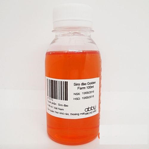 Siro đào hiệu Golden Farm 100ml