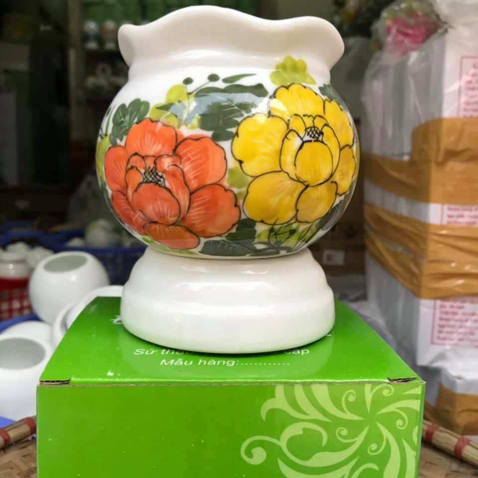 Đèn Xông Tinh Dầu,Gốm Bát Tràng Việt Nam,SIZE NHỠ