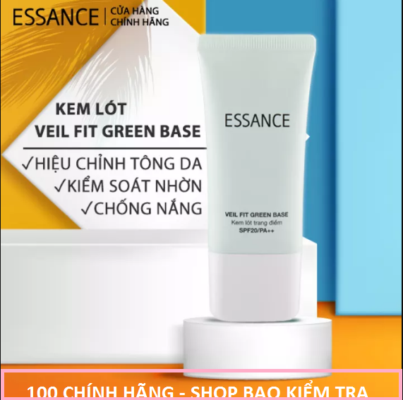 [HCM]Kem Lót Hiệu Chỉnh Sắc Da Kiểm Soát Dầu Essance Veil Fit Green Base SPF20 PA++ 30ml