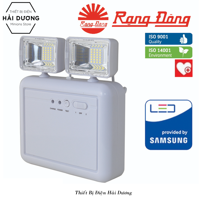 Đèn led chiếu sáng khẩn cấp 6w rạng đông kc04/6w ánh sáng trắng - bảo hành 24 tháng