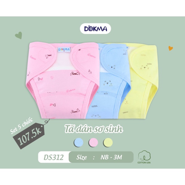 Quần tã, tã dán sơ sinh Dokma DS312