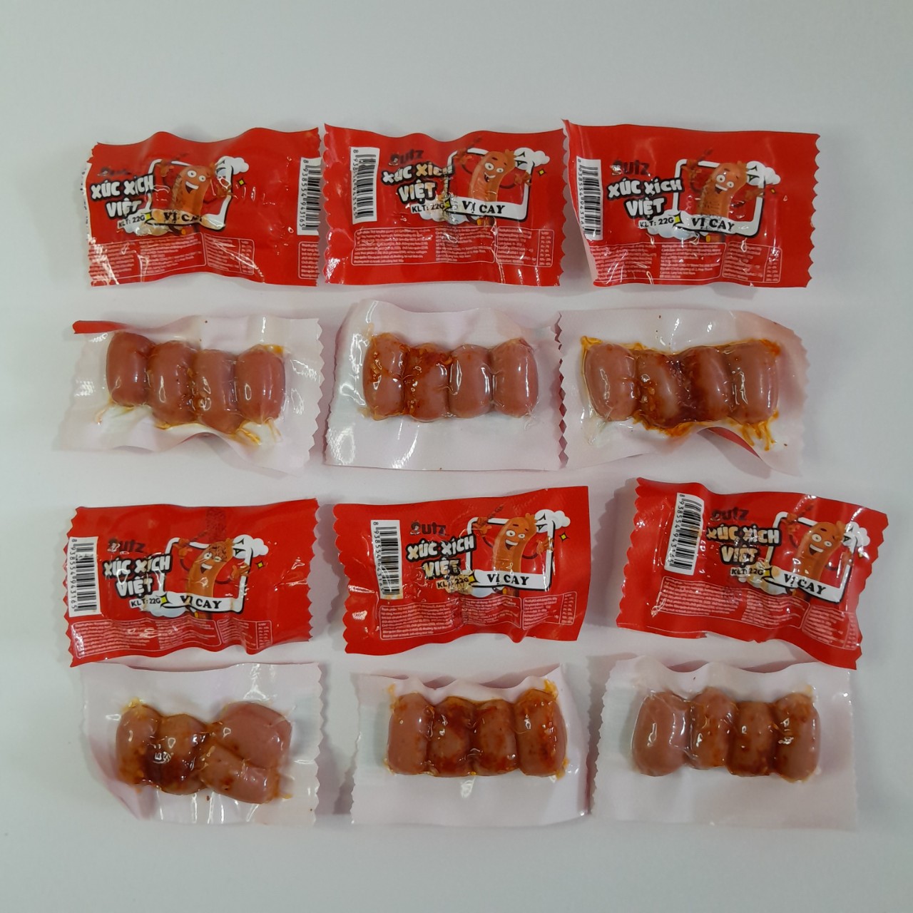 Túi 30 gói xúc xích bi mini 4 viên - utz việt nam