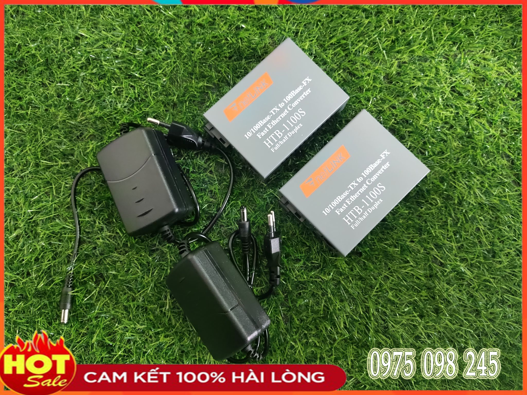Cặp converter quang Netlink HTB 1100s 1 sợi nguồn cao cấp