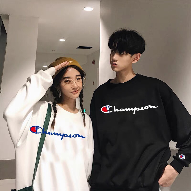 Set áo đôi sweater champion nam nữ đầy cá tính