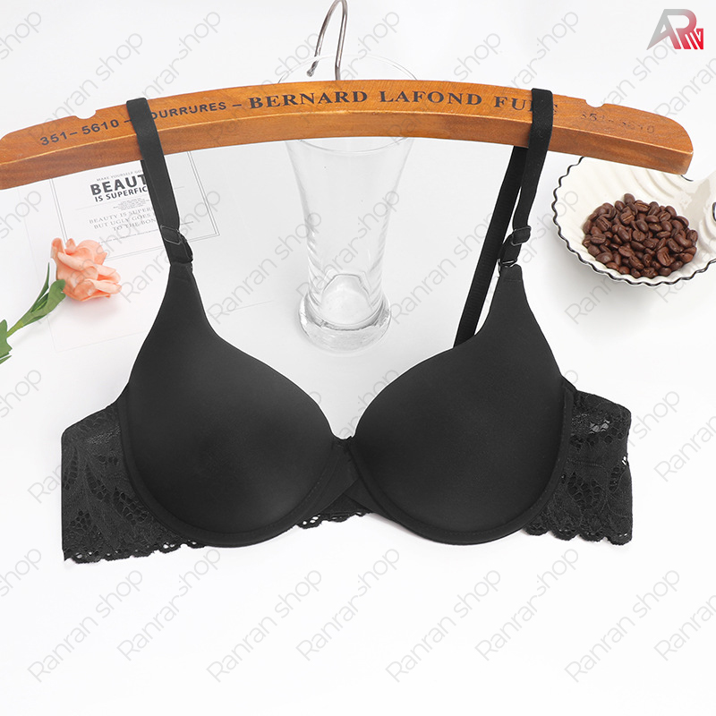 Áo Ngực Trơn Ren Hai Bên Mút Vừa Có Gọng Chính Hãng RanRan