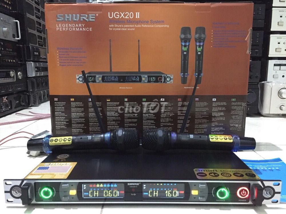 Micro không dây Shure Ugx 20II đời mới nhất hát hay, chất lượng cao