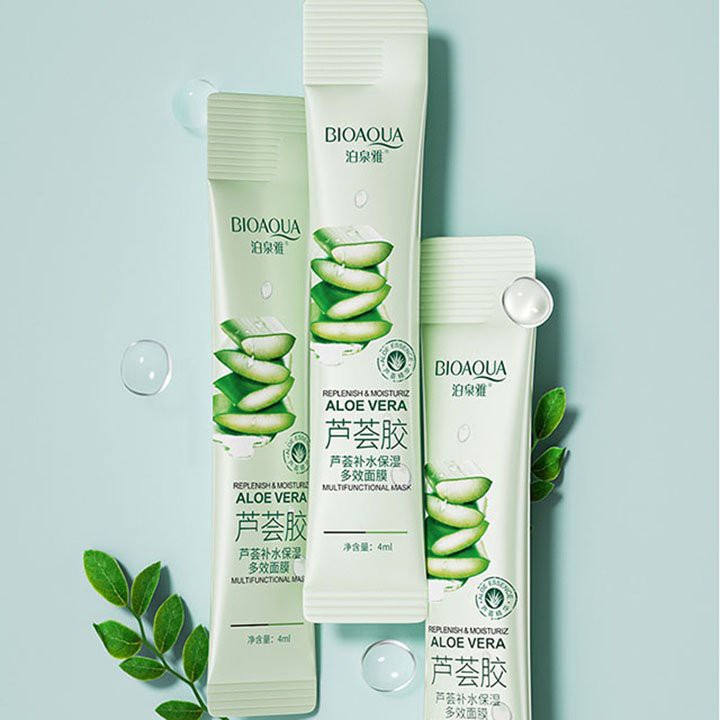 Hộp 20 gói mặt nạ ngủ thạch bioaqua nha đam aloe
