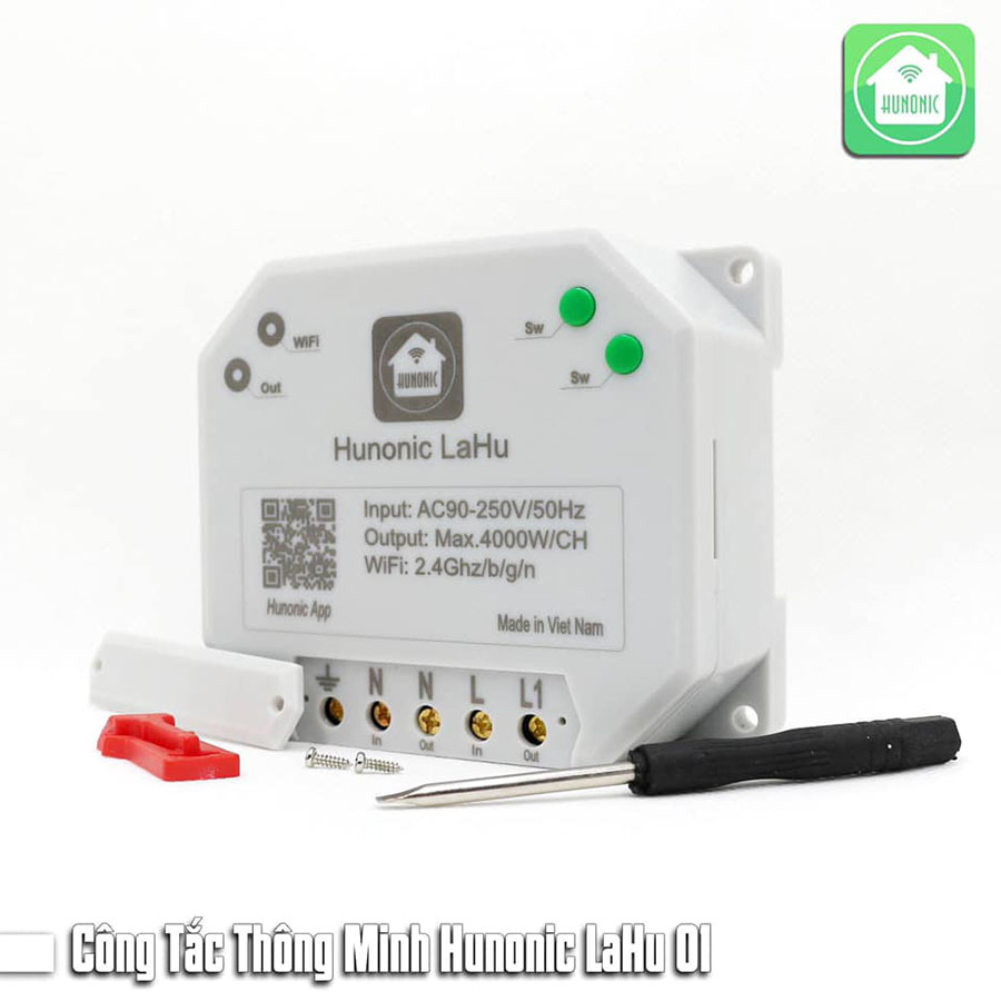 Công Tắc Hunonic LaHu 2 kênh