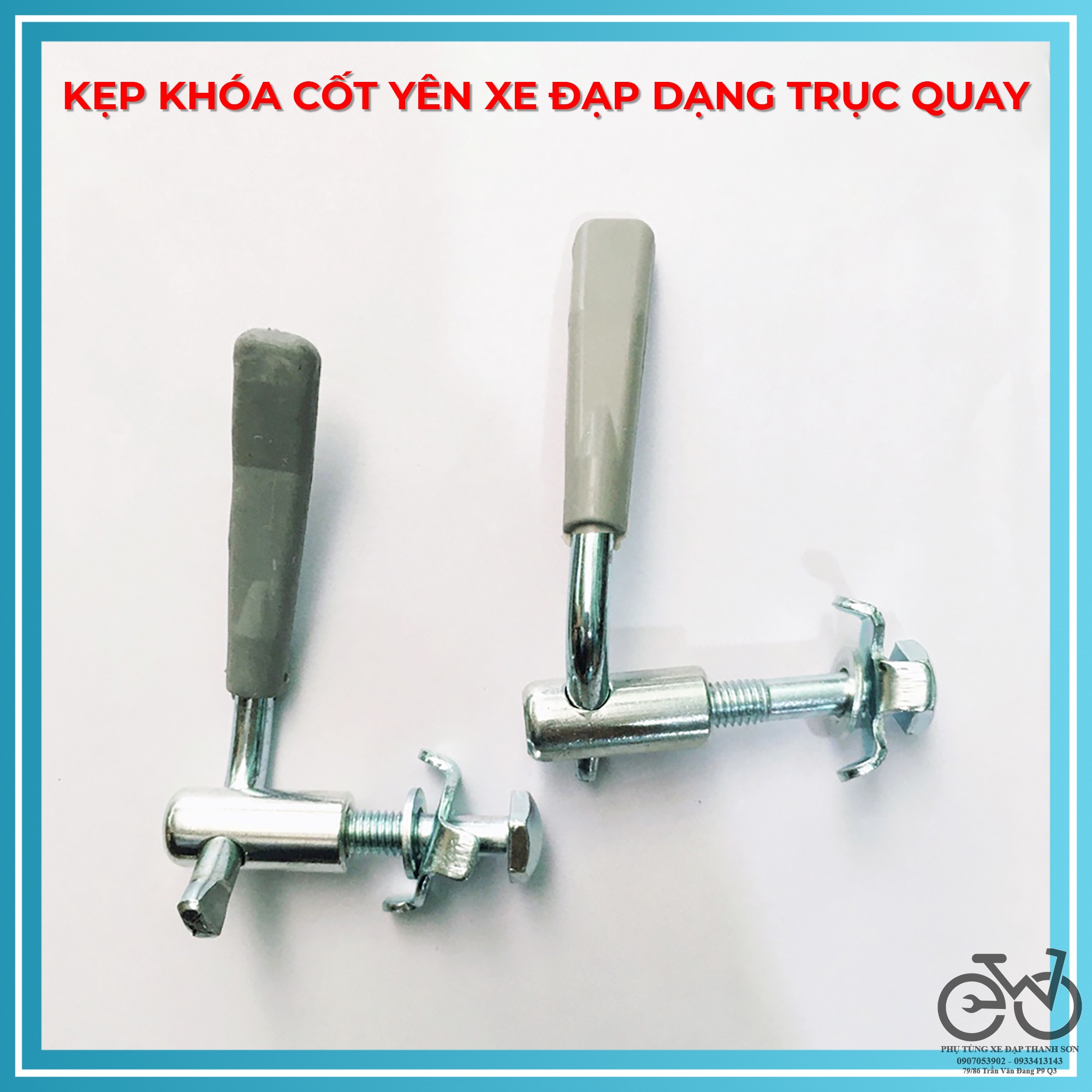 Tay quay tay khóa yên xe đạp
