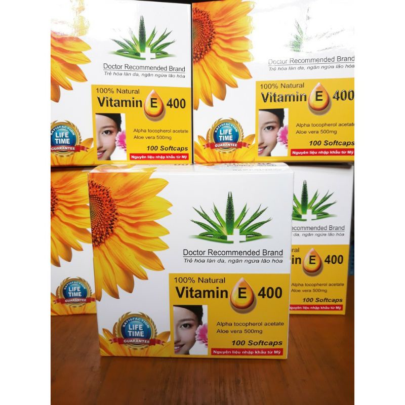 Viên uống Vitamin E 400 iu Giúp làm đẹp da - bổ sung vtm E 400mg lão hóa, tốt cho sinh lý