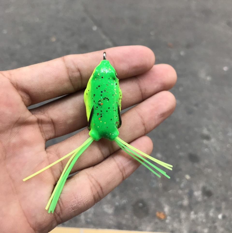 Mồi Nhái Giả câu cá lóc, cá mú – Mồi Nhái Giả chuyên dùng câu Lure – Mồi Nhái Giả lưỡi kép