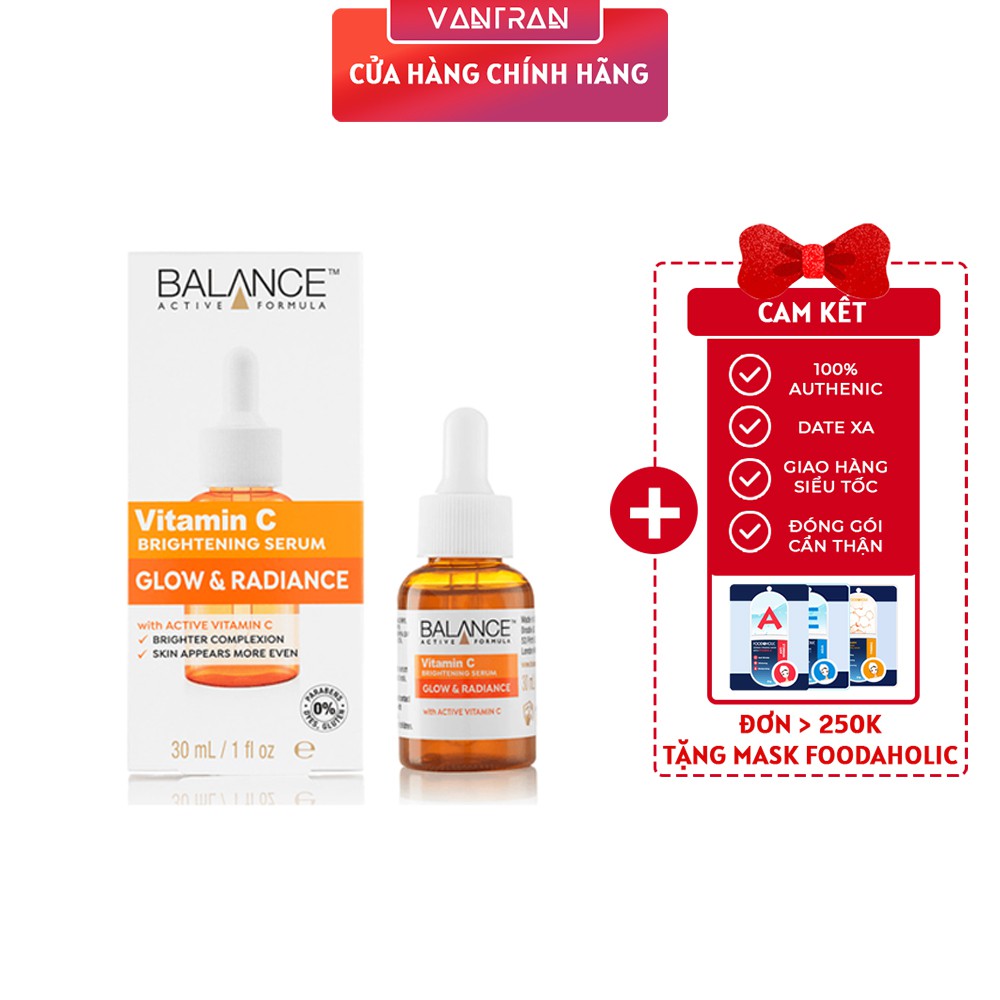 Tinh Chất Làm Sáng Da Balance Vitamin C Brightening Serum Glow & Radiance 30ml