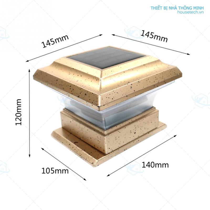 Đèn trang trí trụ cổng năng lượng mặt trời (sáng trắng)