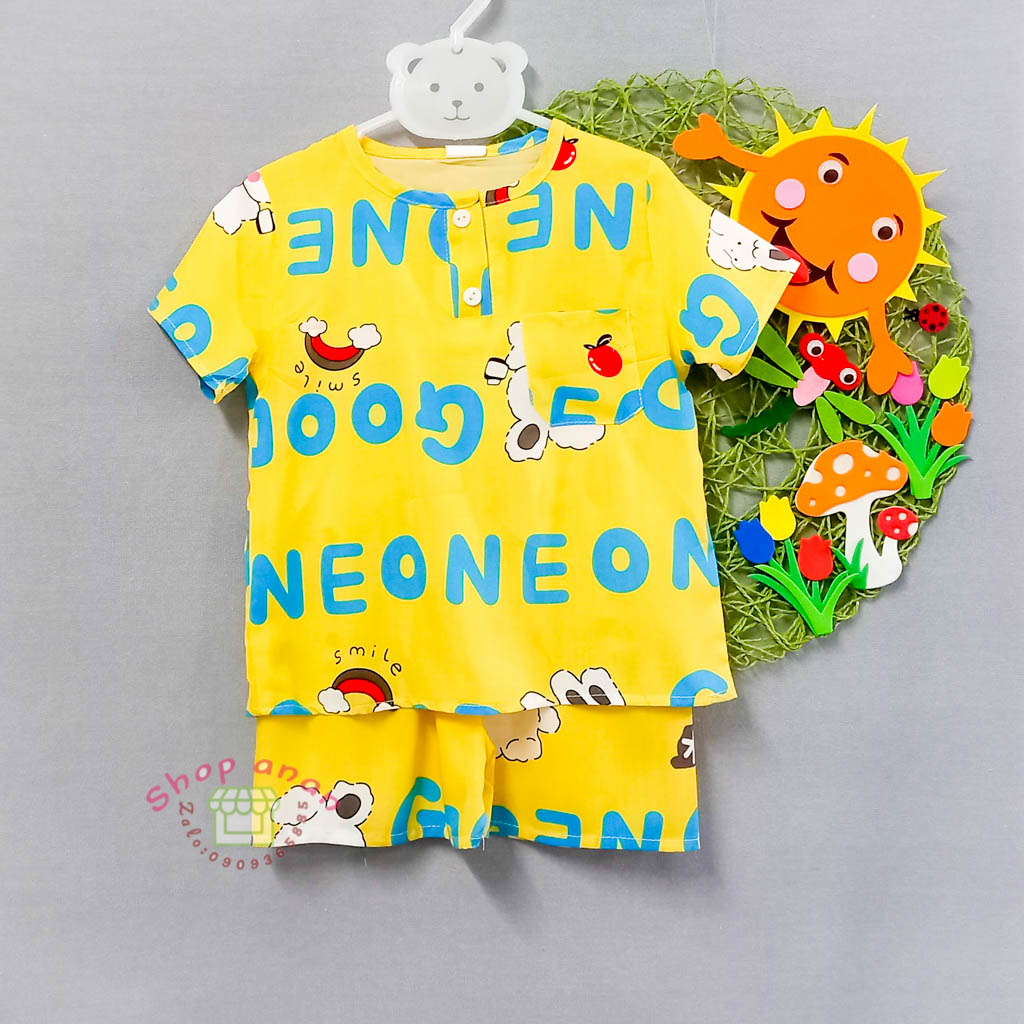 [18-19kg]Bộ tole/lanh đùi ngắn tay, sát nách bé trai 18-19kg - 1