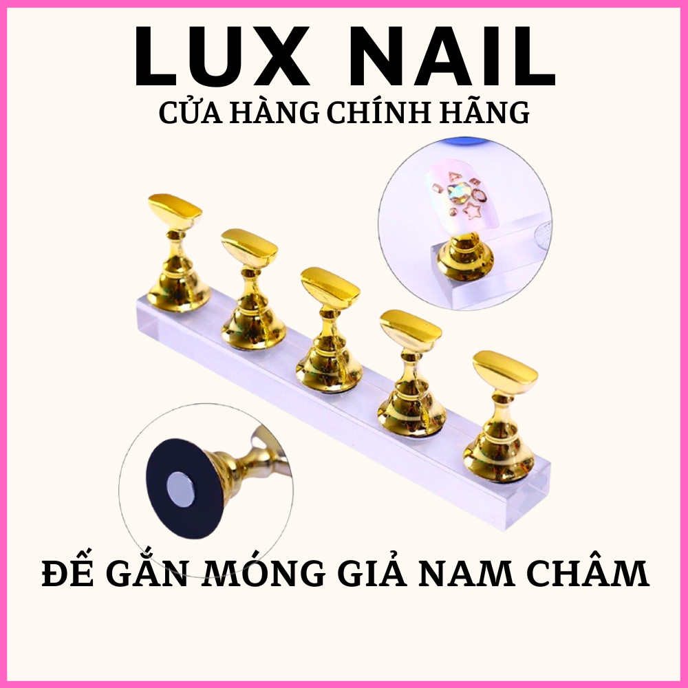 Đế gắn móng giả, đế nam châm gắn móng mẫu tập vẽ nail trưng bày mẫu cửa hàng