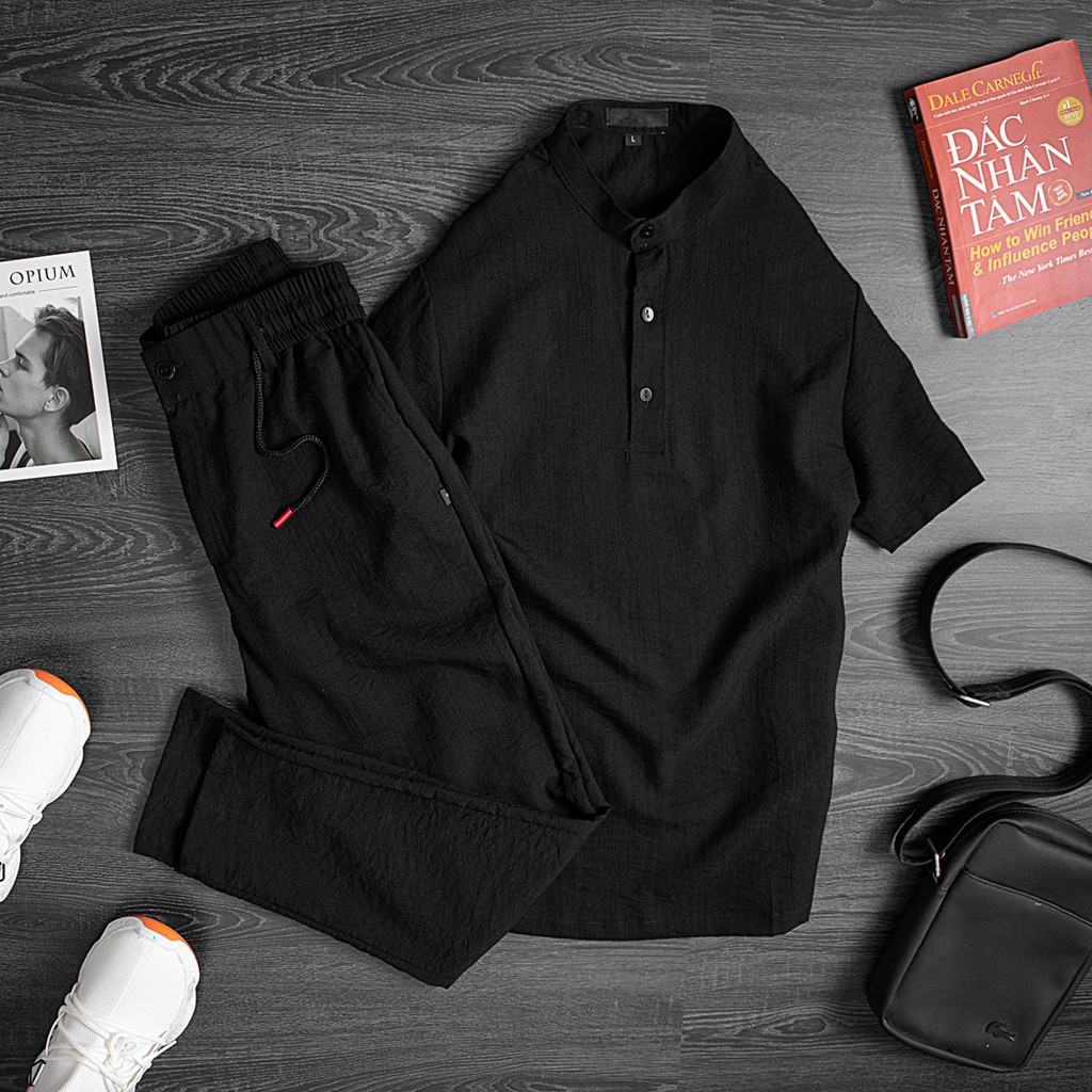 [Combo] Bộ Đũi Nam Đi Biển, Bộ Quần Dài Đũi Và Áo Đũi Ngắn Tay Trẻ Trung Chất Mát Mịn Mềm Đẹp