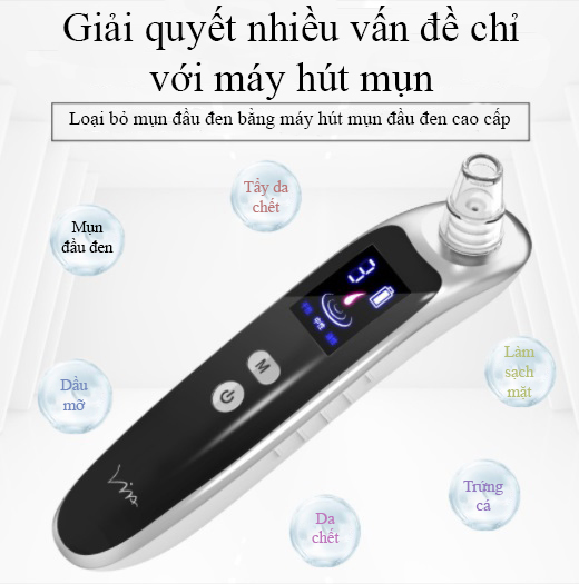 Máy hút mụn 6 đầu hút các loại mụn black head remover - k1077