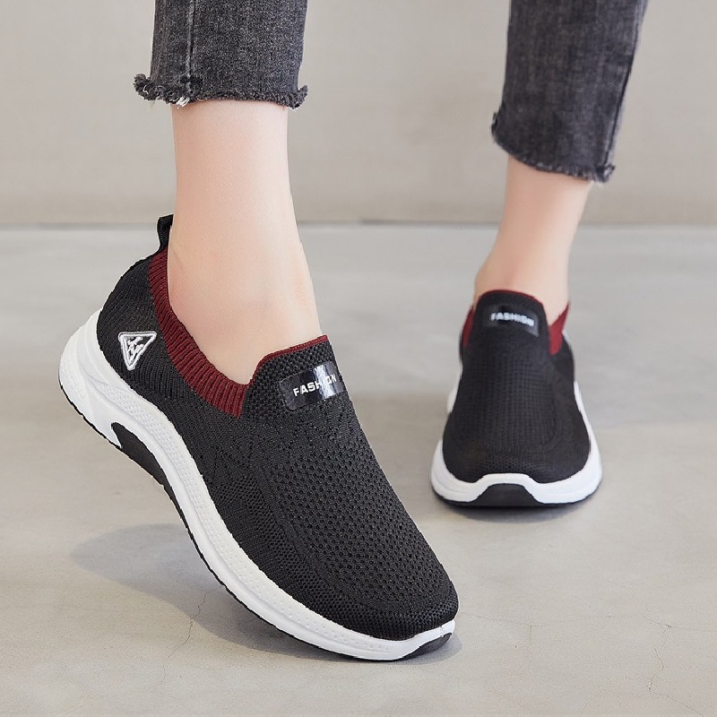 🇻🇳Có Sẳn Hàng🇻🇳 Giày Thể Thao Nữ Đi Bộ Cho Người Trung Niên Không Dây