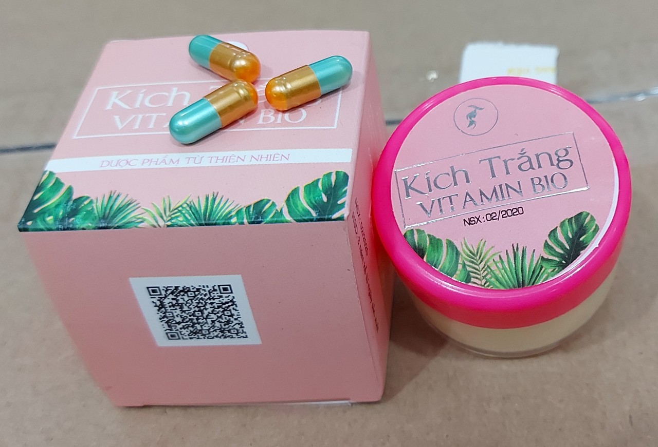 kem kích trắng vitamin b10 chính hãng tặng kèm 3 viên cấy trắng
