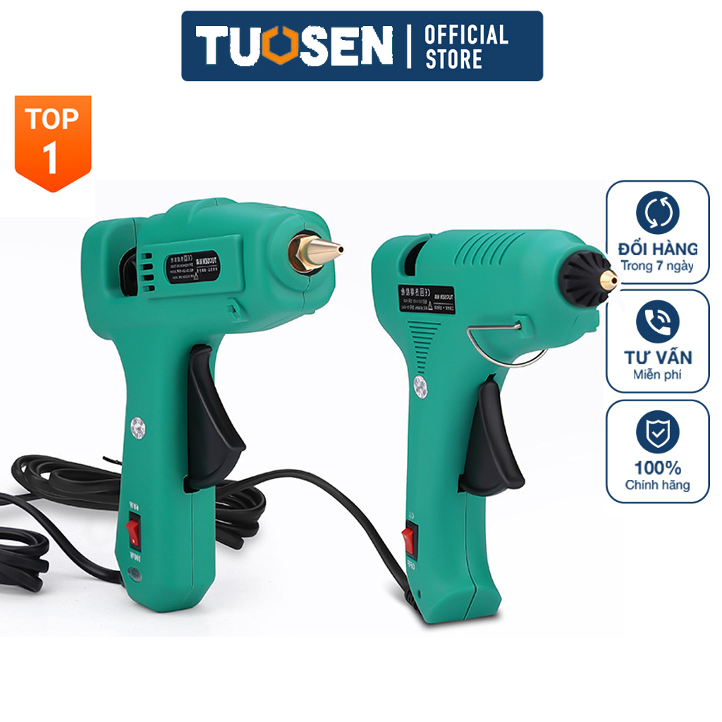 Súng bắn keo nến loại xịn với công suất 2 chế độ 60W - 100W và mẫu 1 công suất 80W - Loại xịn xò - Chính hãng TUOSEN