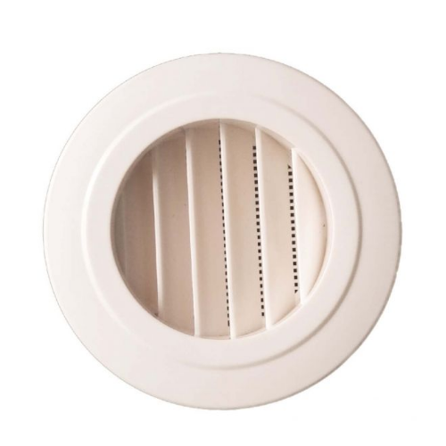Miệng gió tròn ABS kiểu lá xếp FK-L, dùng cho hệ thông gió, có nhiều đường kính D72, D100, D150,D200