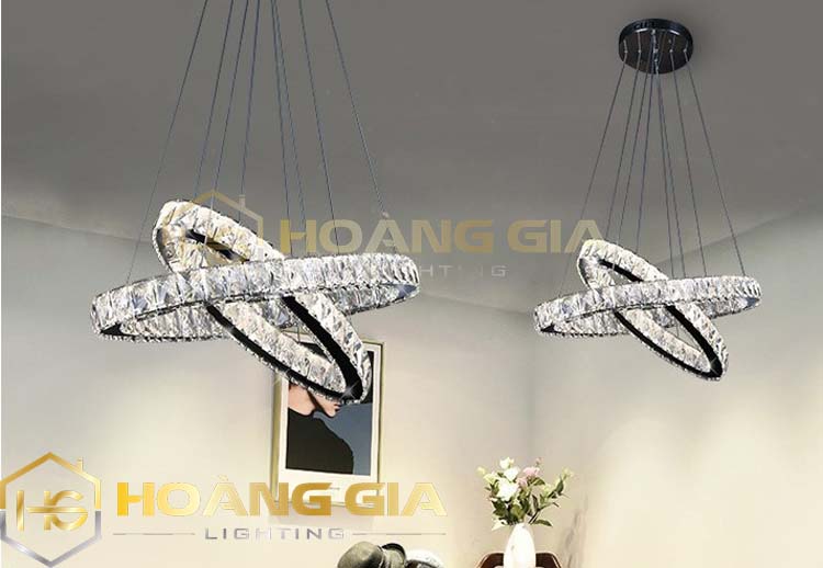 Đèn thả - đèn trang trí - đèn thả phale 2 vòng - đèn thả 3 chế độ ánh sáng d291261 - bảo hành 12 tháng