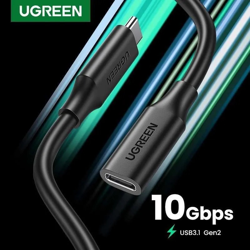 Cáp nối dài gen 2 usb type c dài 1m ugreen 10387 chính hãng us353