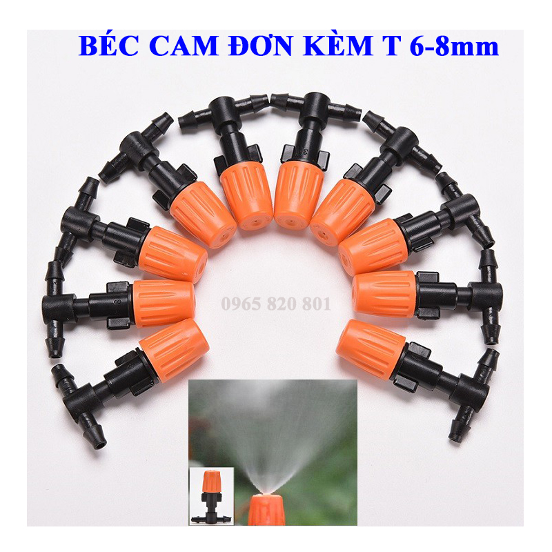 Sét 10 bộ béc đơn phun sương cam