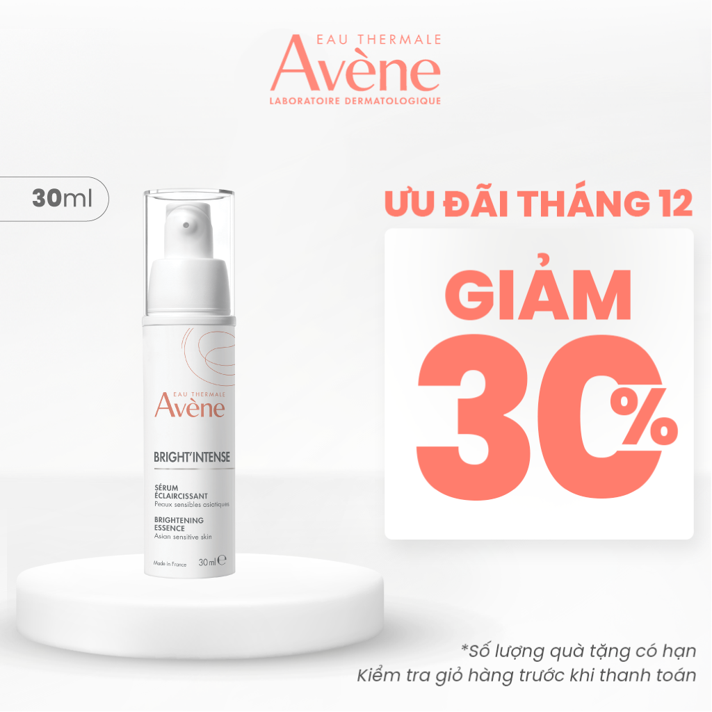 Tinh chất Eau Thermale Avène BRIGHT'INTENSE giúp làm sáng da và se khít lỗ chân lông 30ml