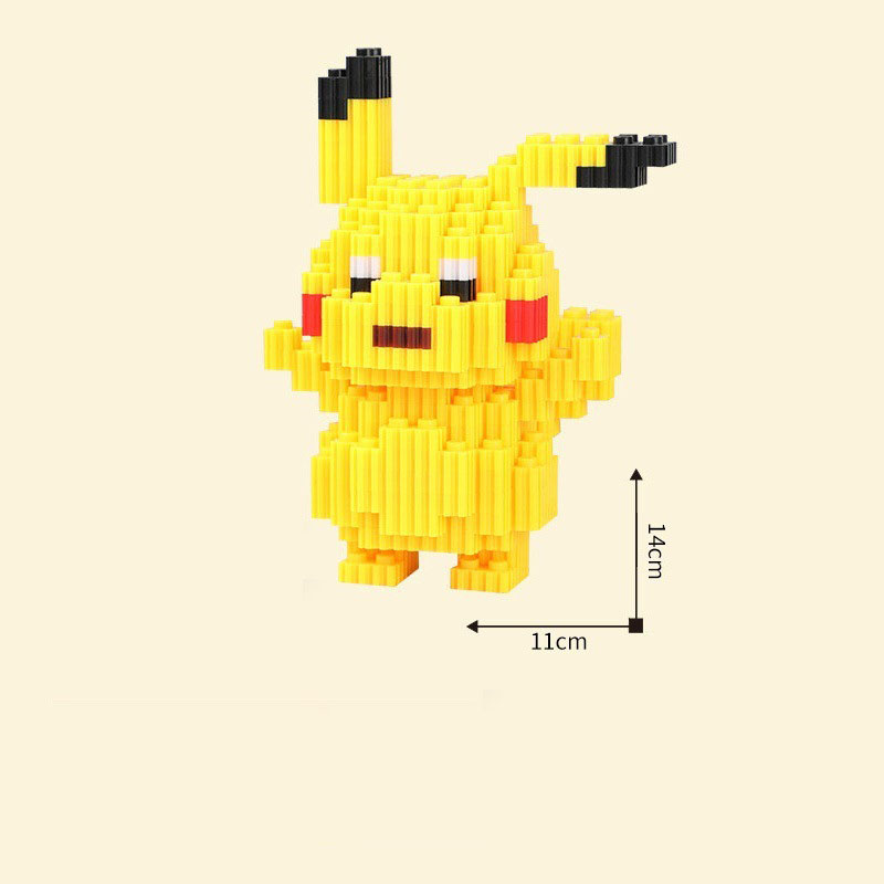 Mô hình đồ chơi lắp ráp Pikachu Pokemon dễ thương cute TooYoo BK00544