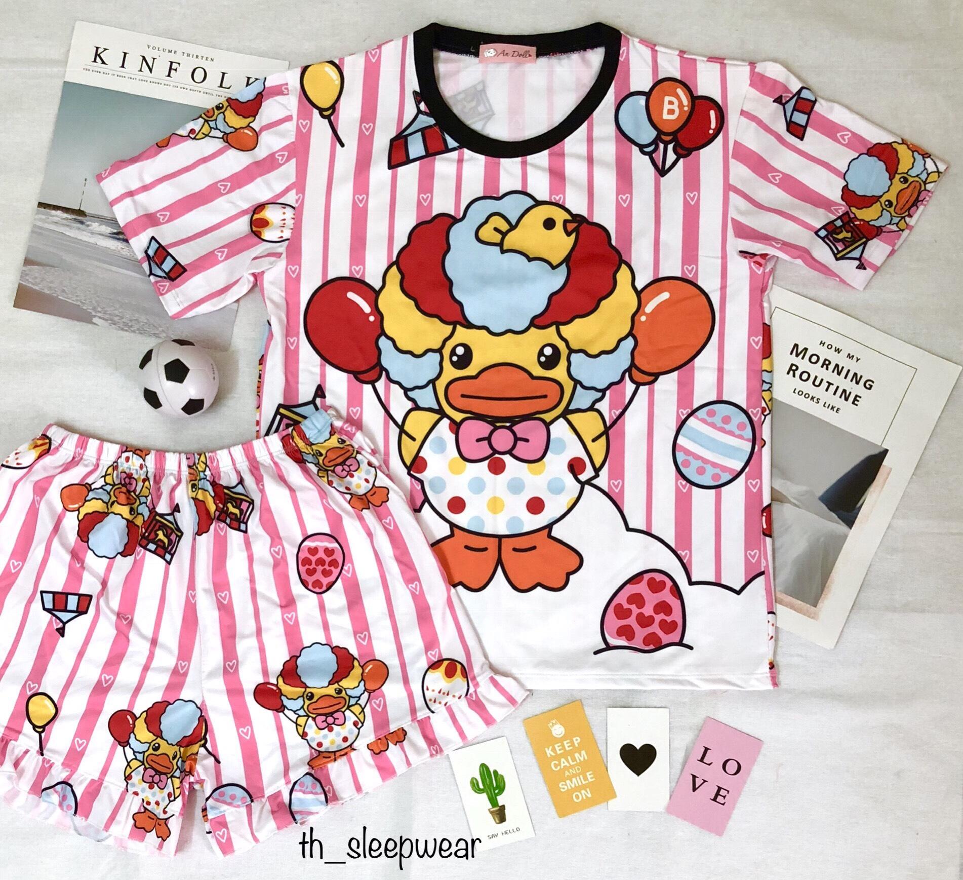 Đồ bộ thun lạnh 3d cotton đùi dễ thương
