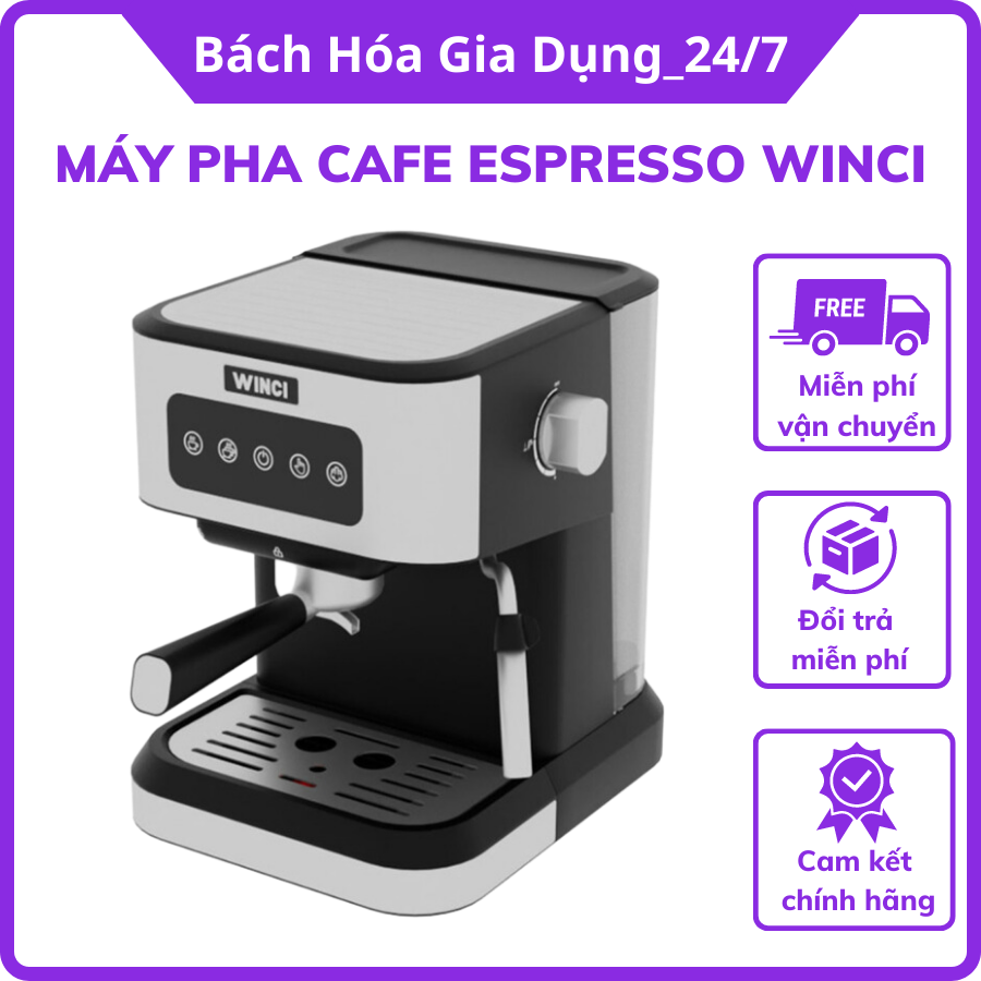 Máy pha cafe espresso Winci tự động chính hãng công nghệ Ý