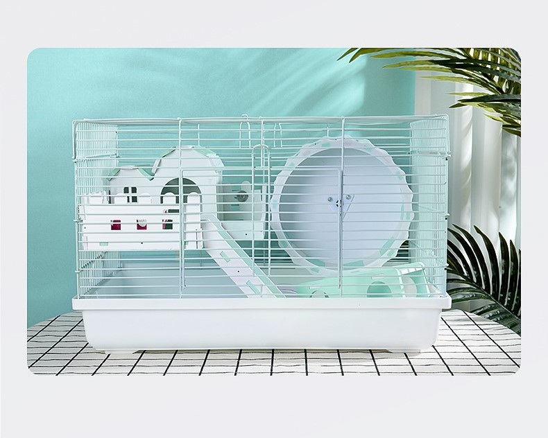 tầng gỗ màu hàng rào 2 size dành cho hamster