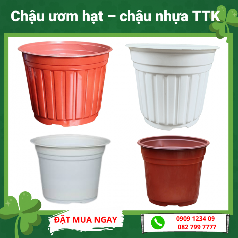 Combo 20 Chậu nhựa ươm hạt TTK 12cmx10.6cm Vườn Sài Gòn - Vuon Sai Gon