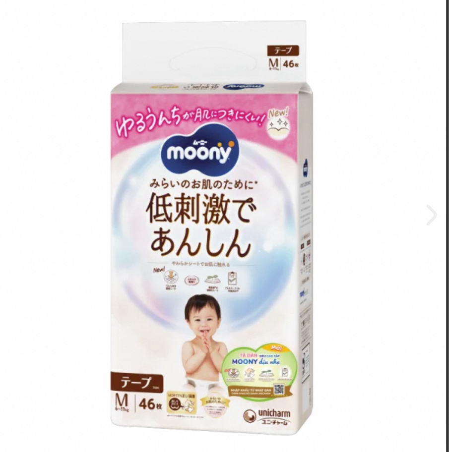 Tã dán Moony Natural M46