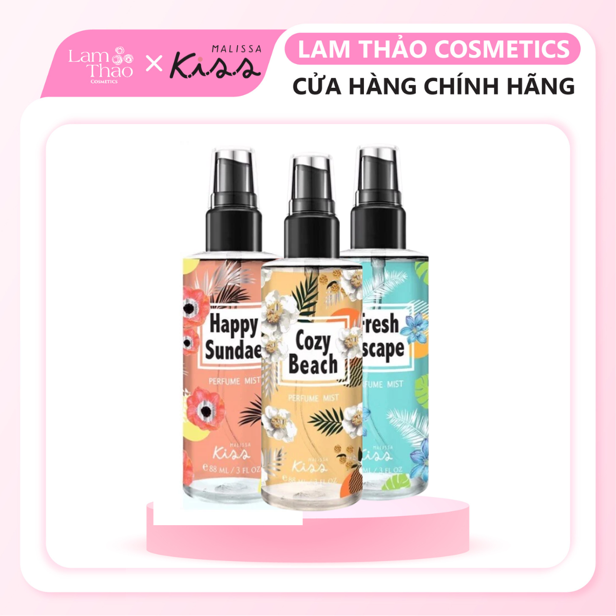 Xịt Thơm Toàn Thân Malissa Kiss Sunshine Perfume Body Mist