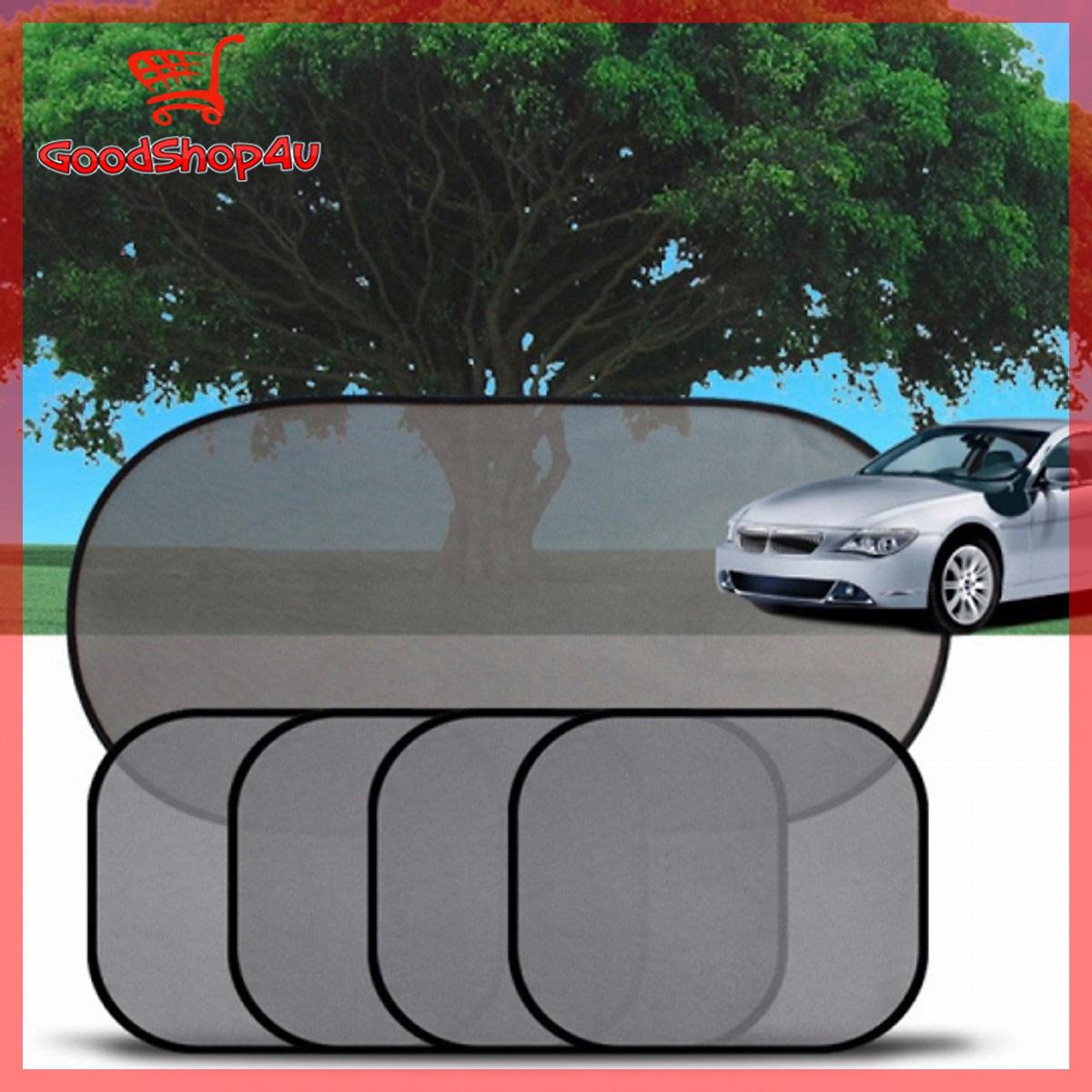 Tấm che nắng ô tô cao cấp, Bộ 5 tấm che nắng ô tô, xe hơi dạng lưới phù hợp với tất cả các loại xe chống nắng nóng hiệu quả