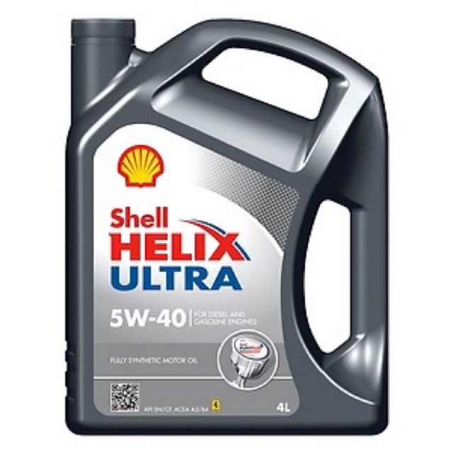 Nhớt tổng hợp 100% dành cho ô tô, xe máy nhập khẩu shell helix ultra 5w40 4l