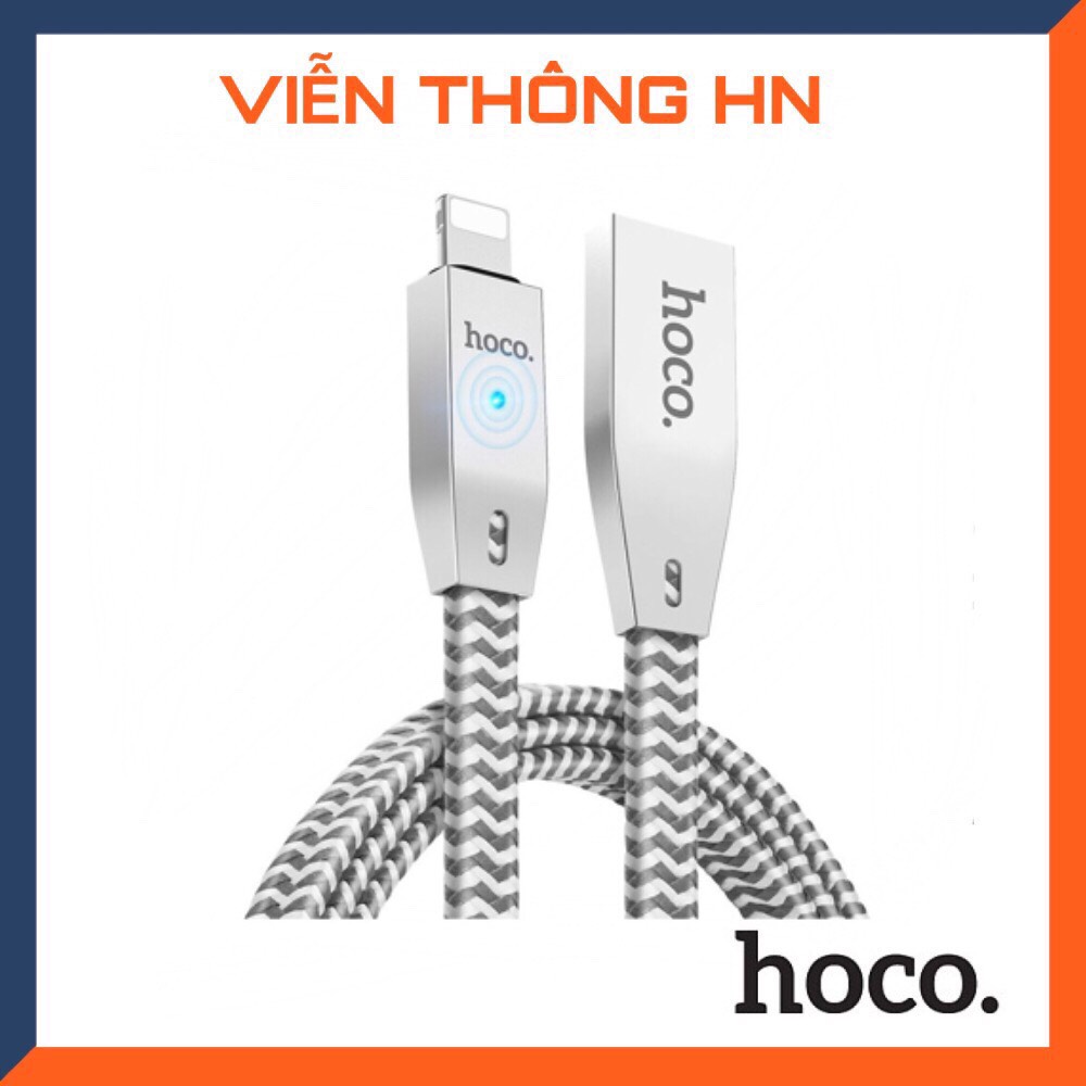Cáp sạc nhanh lightning hoco u11 - dây sạc tự ngắt cho IP ipad  - báo đèn led cho mã đt ip6 7 ... 11 12 13 14 promax ...