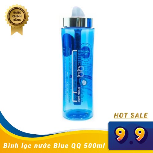 Bình lọc nước Ion tạo kiềm Blue QQ Alkaline 500ml của Mỹ