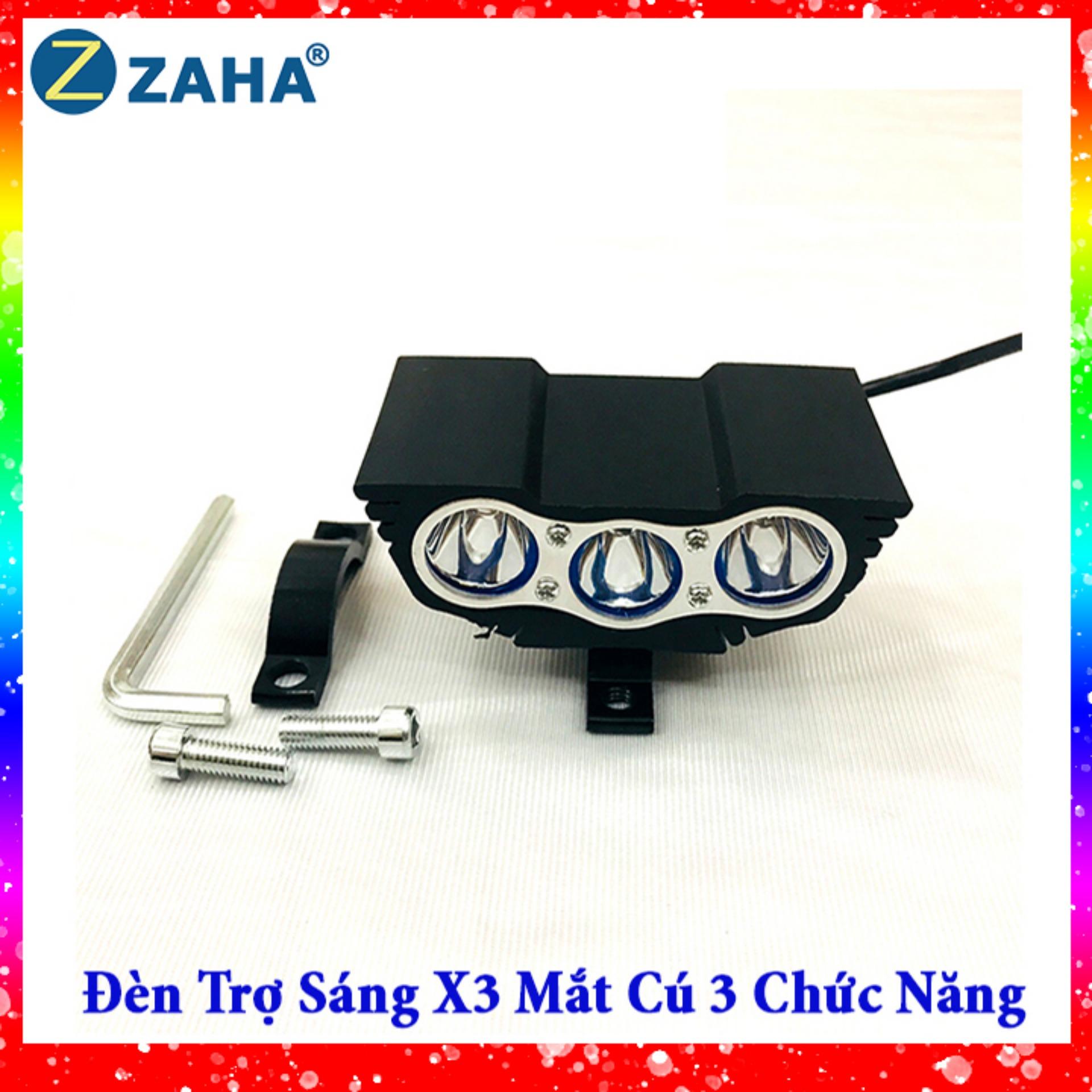 [HCM]Đèn pha led trợ sáng X3 30W 3600Lumen dành cho xe phân khối lớn