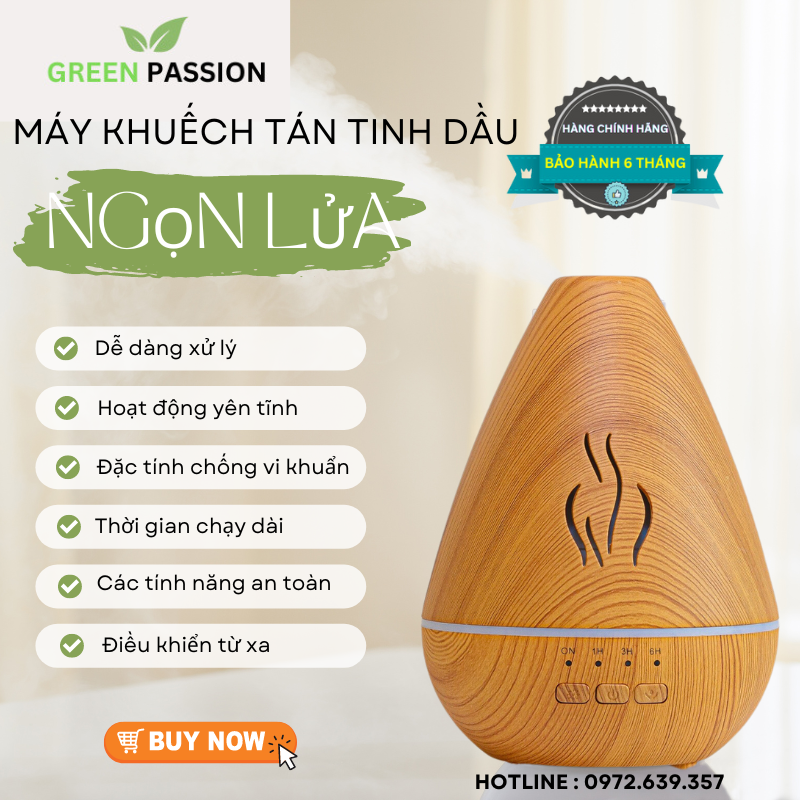 Máy khuếch tán tinh dầu cao cấp ngọn lửa
