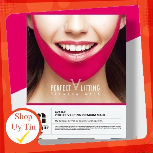 1 hộp 5 mặt nạ v line avajar perfect v line premium mask sheet